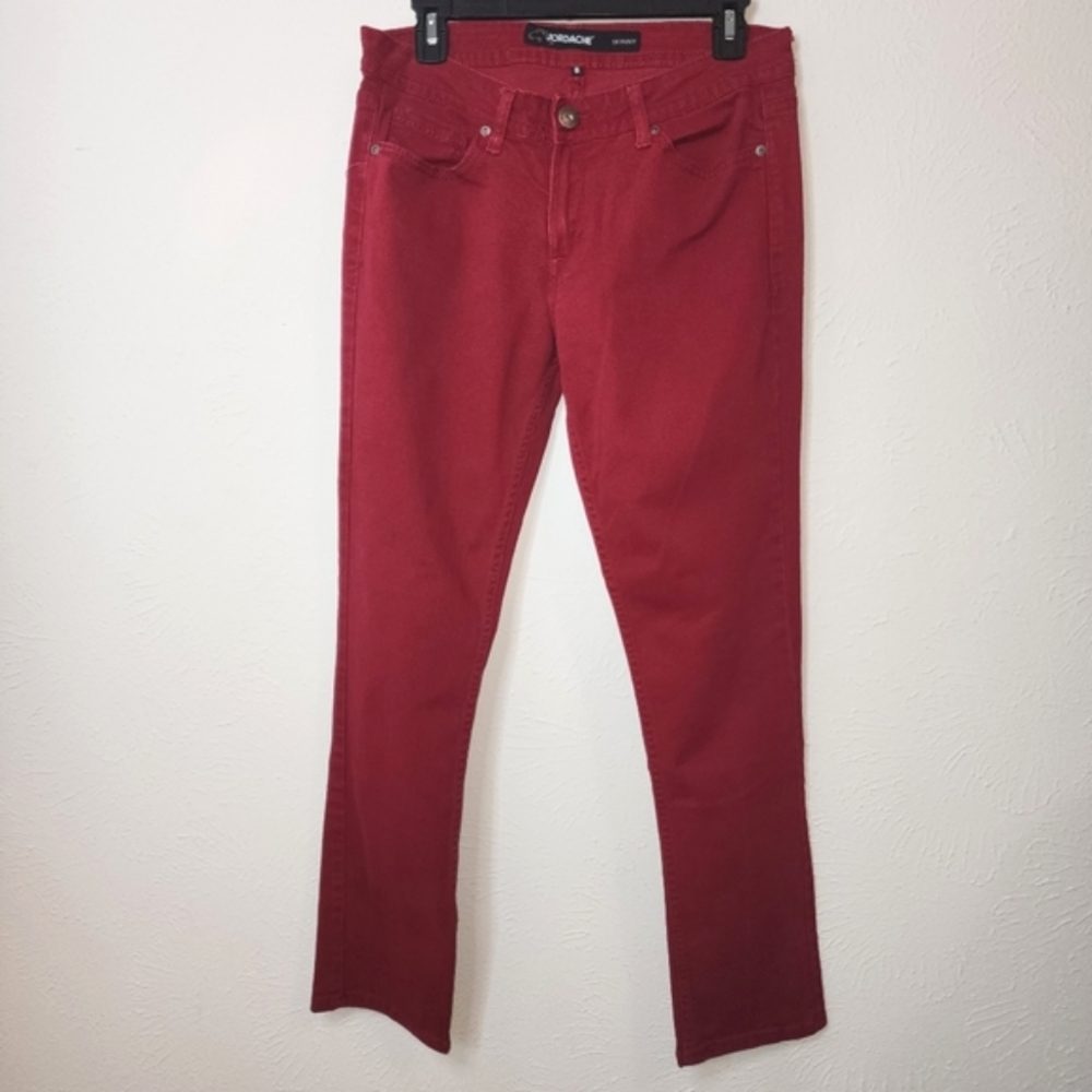 Vintage Jordache brick red skinny jean